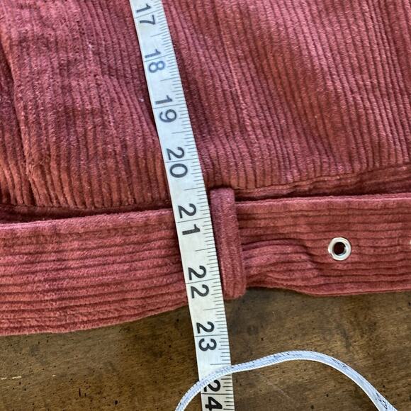 Fashion On Earth Women’s corduroy Sherpa Lined Jacket L New Rust retro Grunge ￼ - Picture 10 of 13